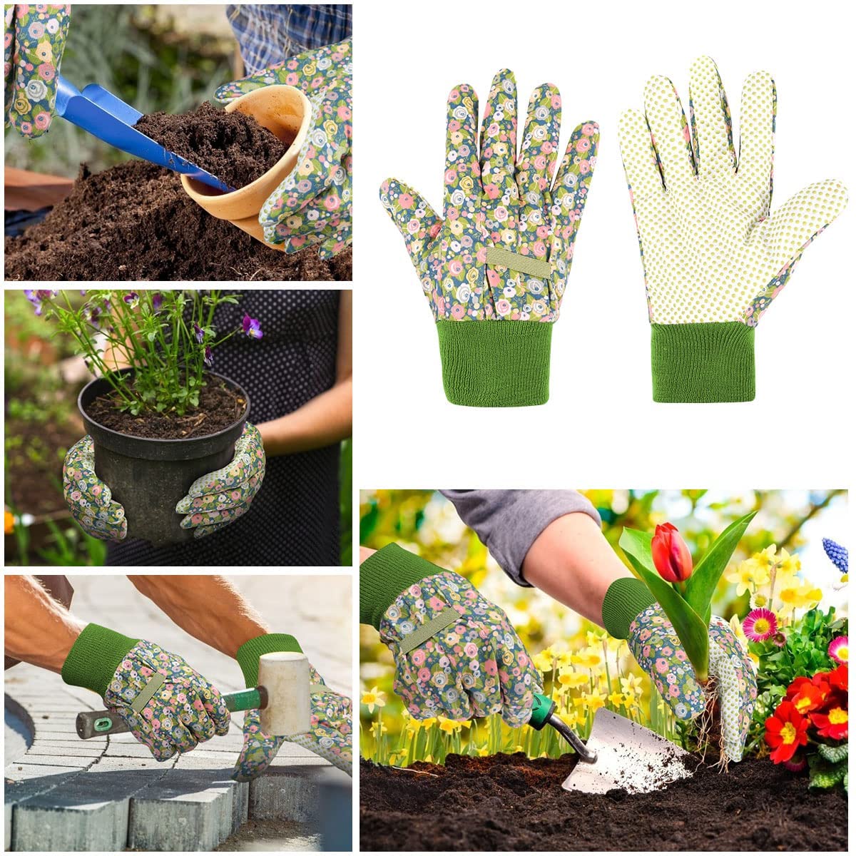 Ainiv breathable cotton polyester gloves keep hands comfortable in heat