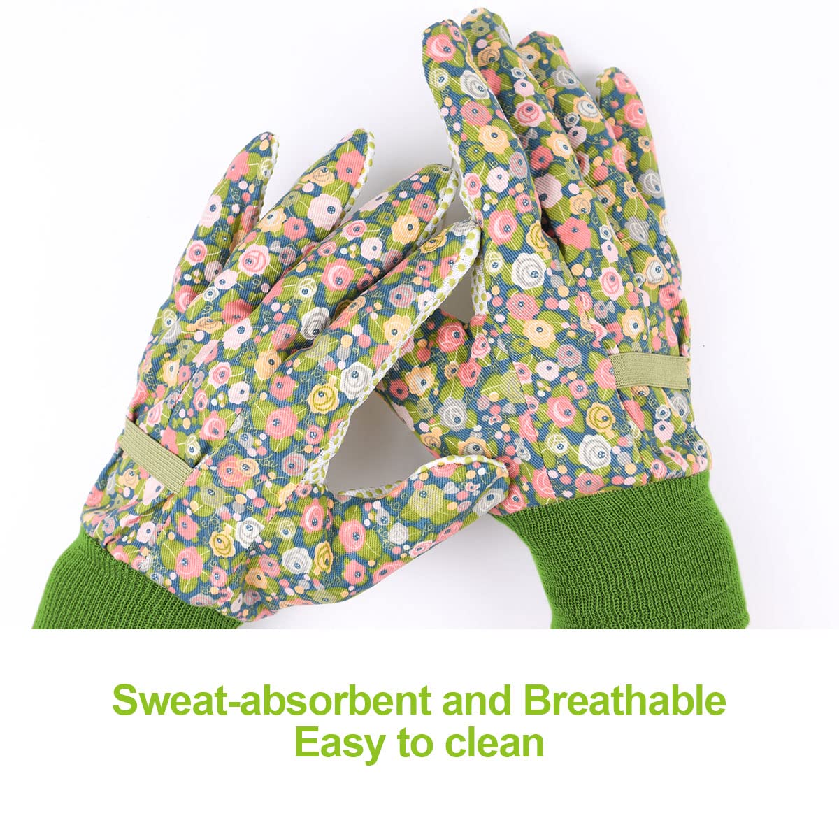 Ainiv elastic wrist garden gloves secure fit and keep dust out