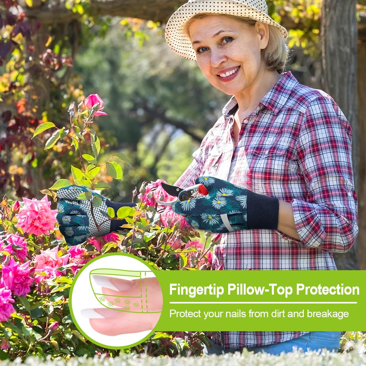 Ainiv non-slip palm with PVC points improves grip during tasks