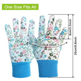 Ainiv floral gardening gloves with daisy pattern for precise grip.