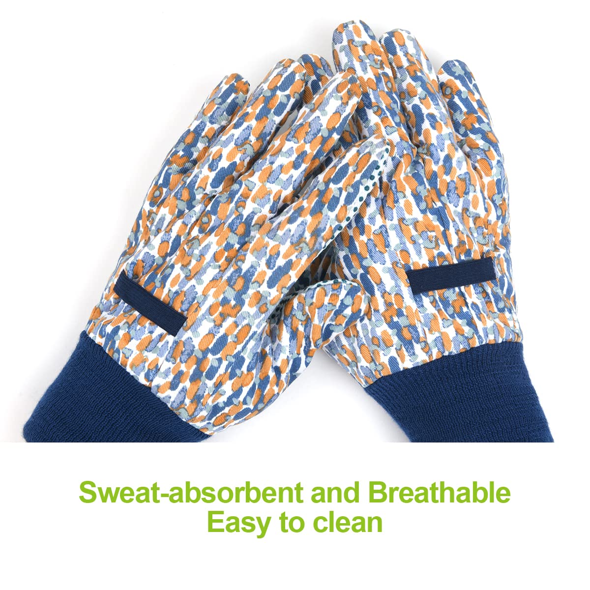 Ainiv floral gloves durable-stitching extend wear during long gardening sessions.