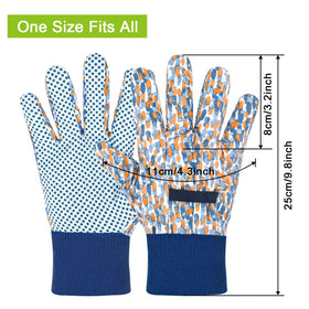 Ainiv floral gloves elastic-wrist-band secure fit and block dust.