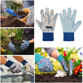 Ainiv floral gloves womens-fit soft-cotton blend for breathable comfort.