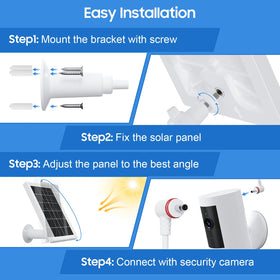 Aiobuvr rotatable bracket improves sun exposure for optimal charging.