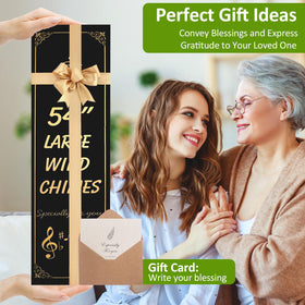 Aioguisn bronze wind chimes in gift box, ideal for Mother's Day or gifting.