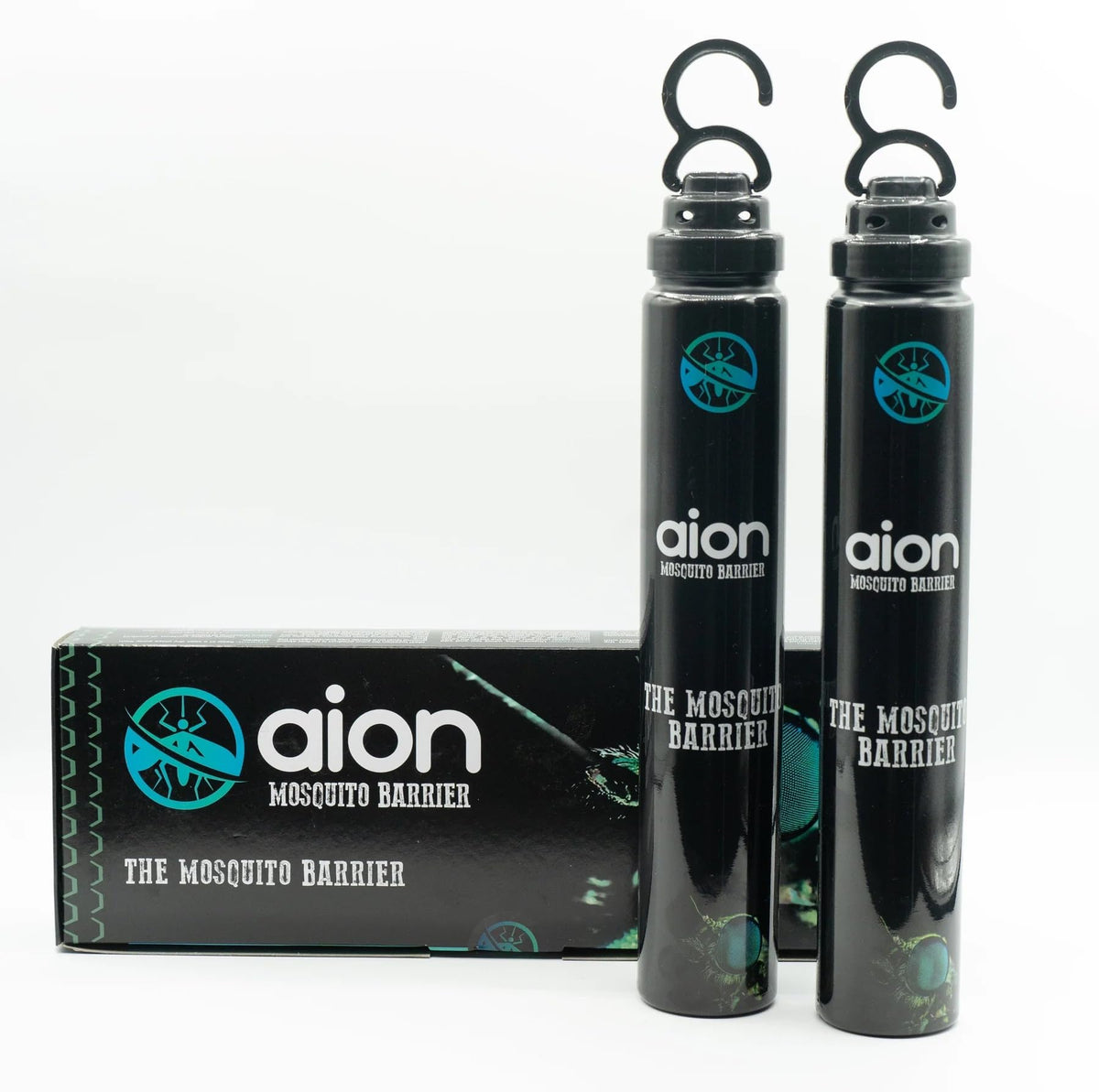 Aion Mosquito Barrier bottle being filled for safe, chemical-free outdoor protection.