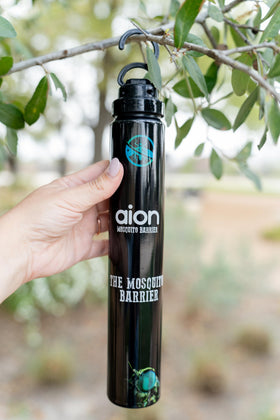 Aion Barrier setup in garden showcasing family-friendly protection.