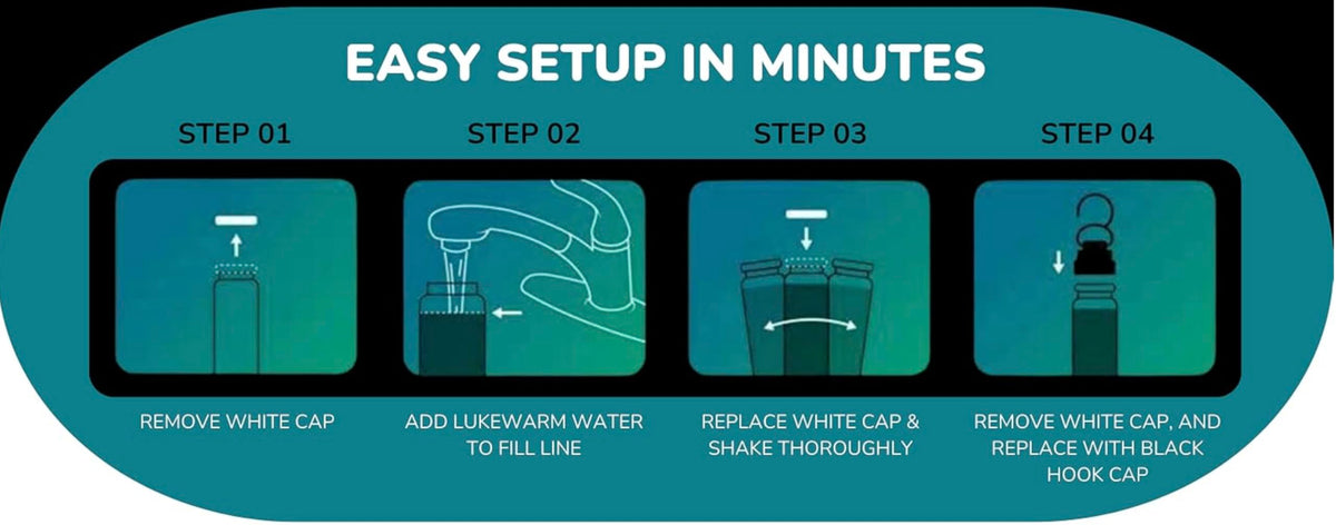 Aion Mosquito Barrier hanging setup for easy backyard installation.