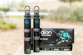 Aion Mosquito Barrier Trap in action reducing yard mosquitoes safely.