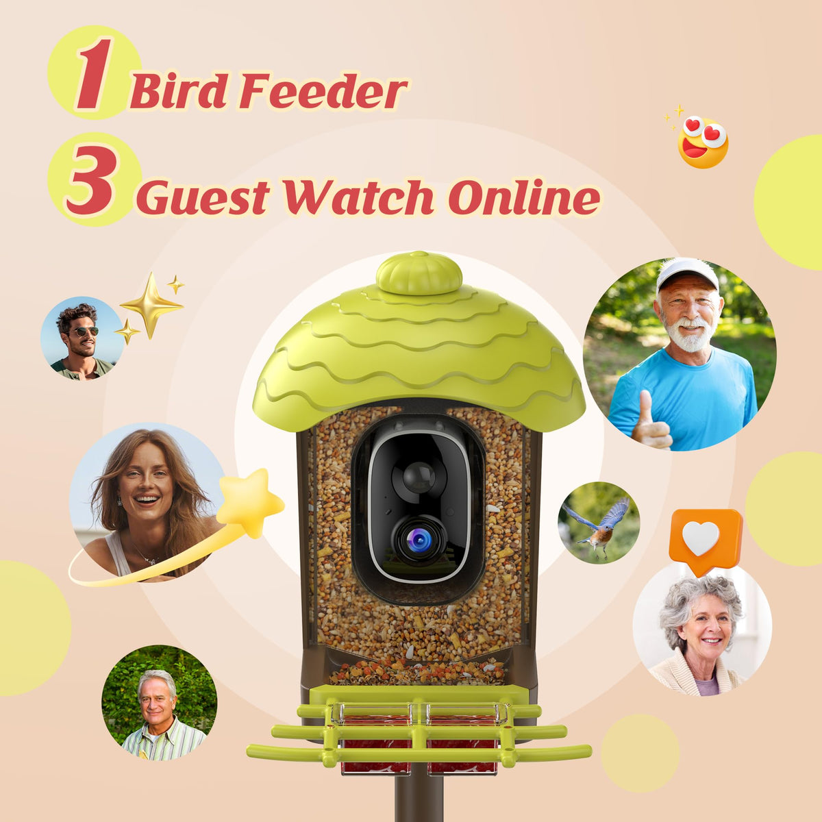 AiPoaaol color night vision reveals birds after dark in color