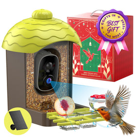 AiPoaaol smart bird feeder with 2K camera captures vivid backyard birds