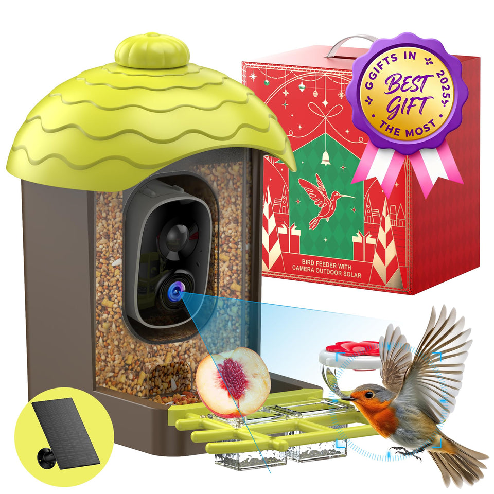 AiPoaaol smart bird feeder with 2K camera captures vivid backyard birds