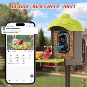 AiPoaaol squirrel-proof alarm deters garden intruders during viewing