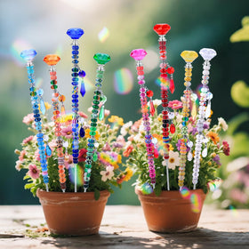 AIPRIDY beaded garden stake kit brings creative DIY fun to outdoor decor.