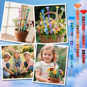 AIPRIDY rainbow color beads collection for vibrant, customizable garden stakes.