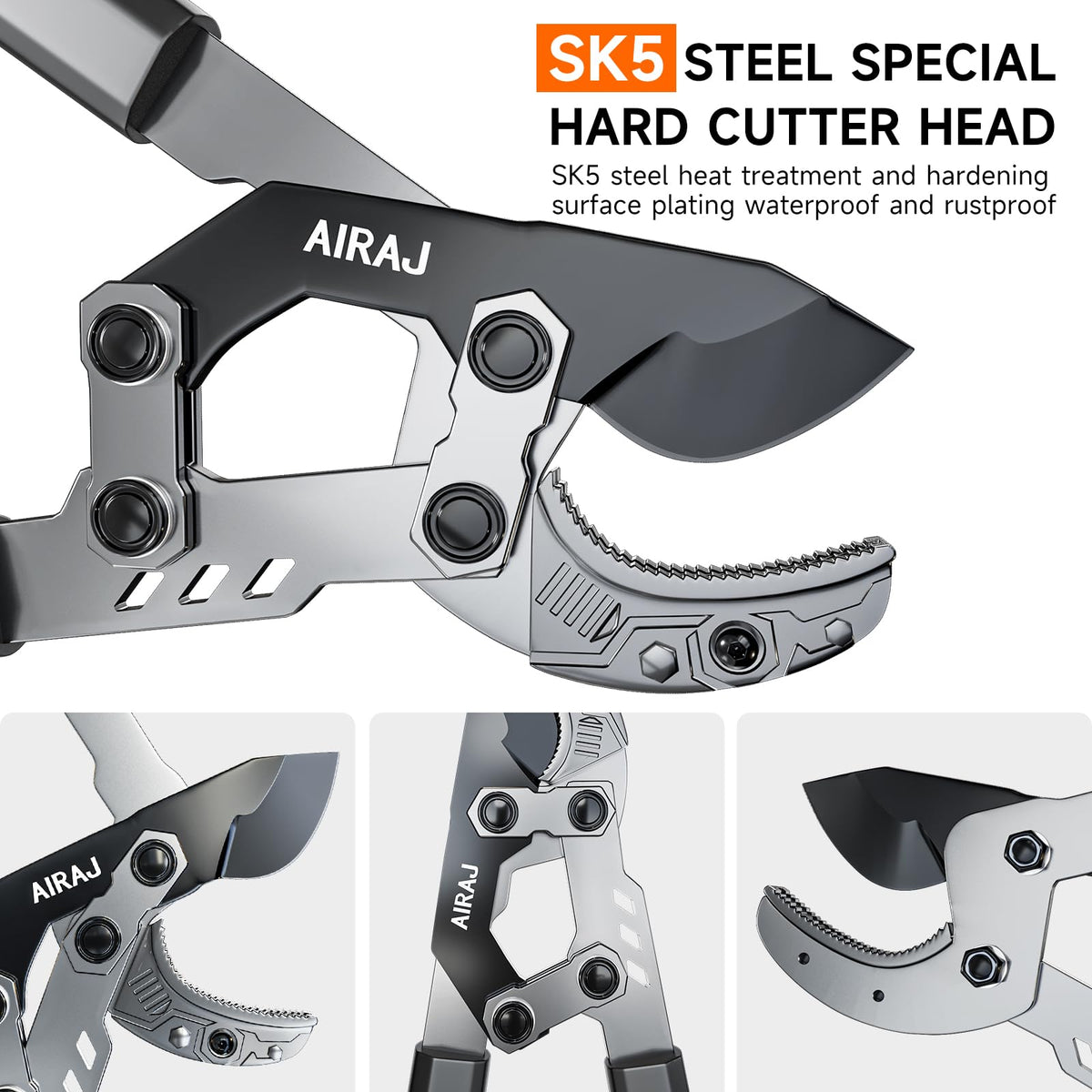 AIRAJ ergonomic design minimizes fatigue in long pruning sessions.