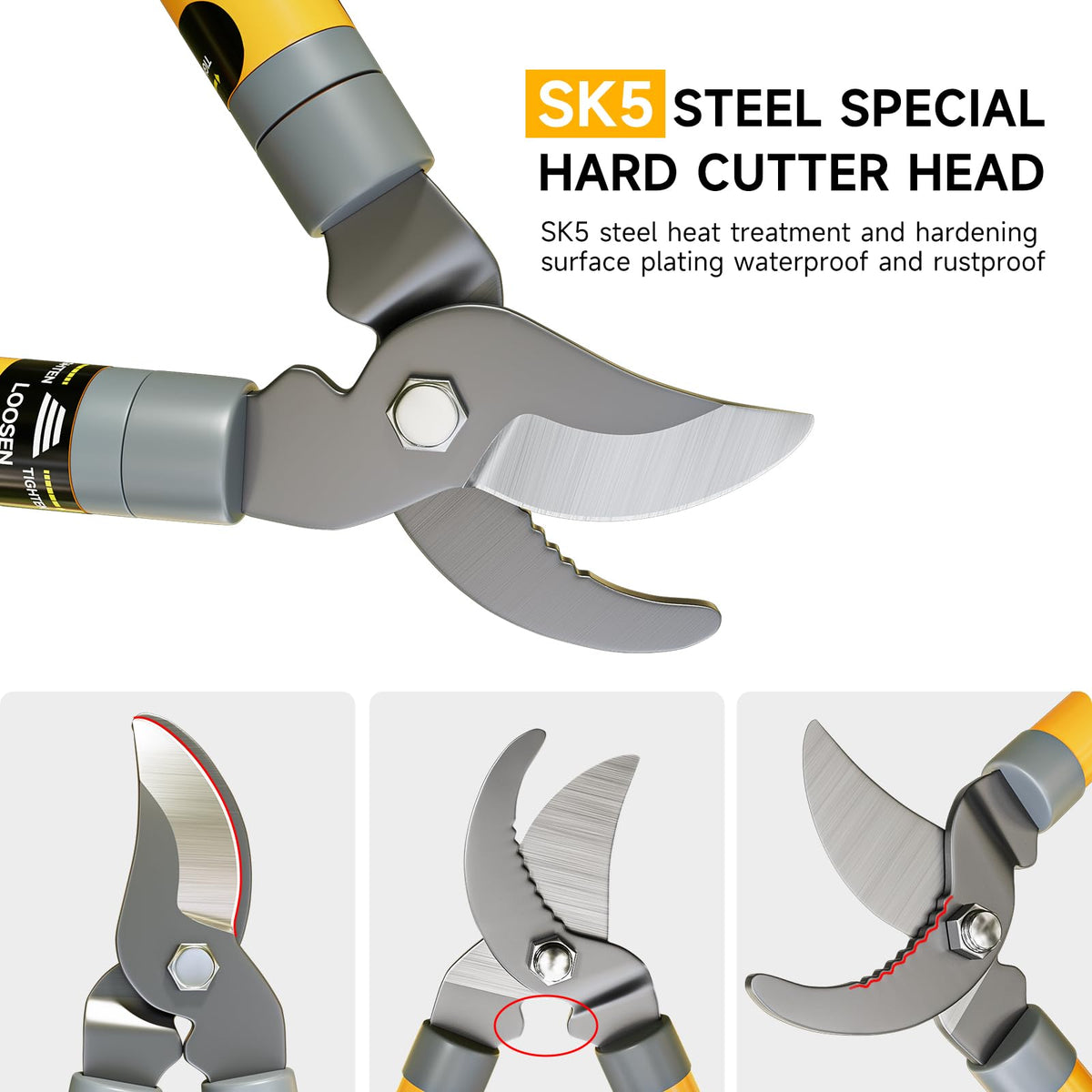 AIRAJ versatile garden lopper suitable for home and professional pruning.