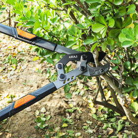 AIRAJ garden pruning tool in action for home gardening and professional use.