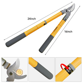AIRAJ SK5 steel blades with TEFLON coating stay sharp through heavy pruning.
