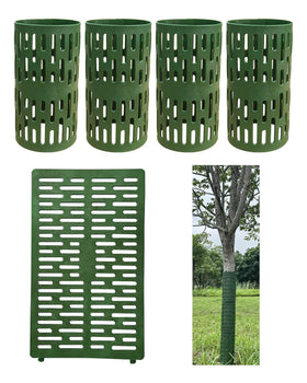 AireKouzia Tree Trunk Protectors surround trunks for scalable sizing and wildlife protection.