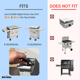 Airizin IP44 splash-proof power cord withstands rain for outdoor grilling.