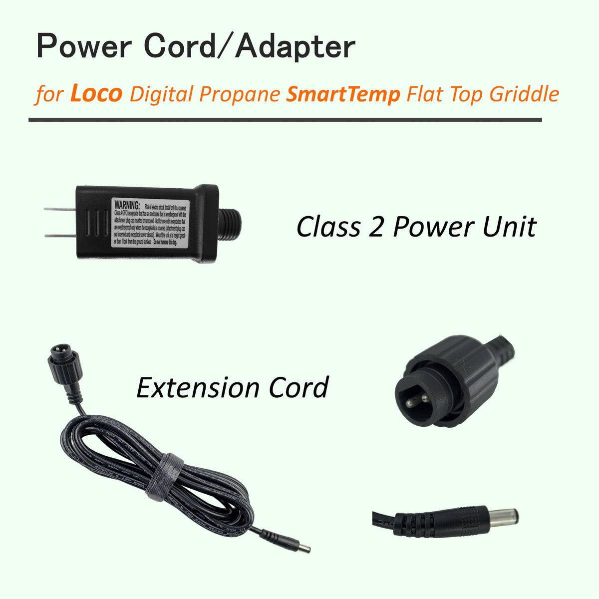 Airizin weather-ready cord supports outdoor cooking in varying conditions.