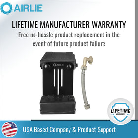 Airlie fillable base adds stability by keeping the leveler balanced.