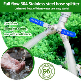 AIRLUNCH large 20mm ball-core outlet reduces blockage during irrigation