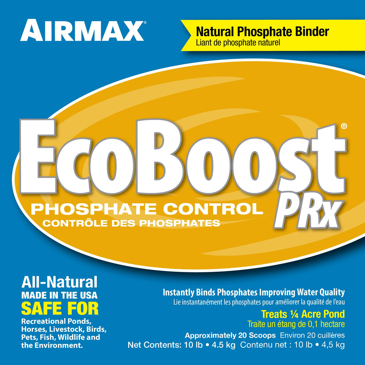 Airmax EcoBoost PRx shoreline application shows even distribution for phosphate binding