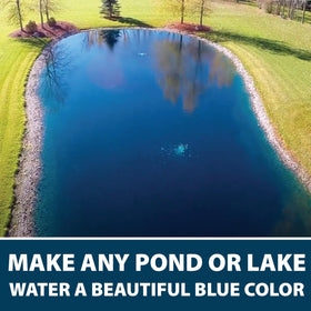 Airmax Pond Dye year-round color maintenance for ponds.