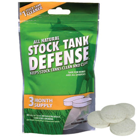 Airmax Stock Tank Defense tabs pack used for easy livestock water treatment.