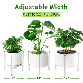 Airpark mid-century modern plant stand complements decor with elevated plant display.