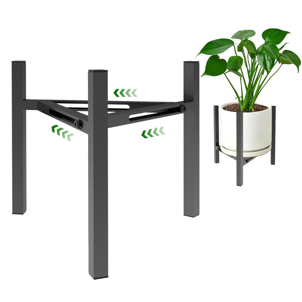 Airpark plant stand adjustable width supports 7–12 inch pots for versatile indoor displays