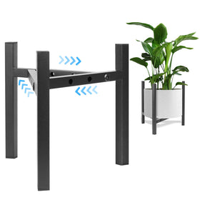 Airpark adjustable plant stand showing 8-12 inch pot width for versatile placement