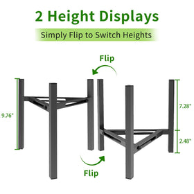 Airpark plant stand has non-slip feet to protect floors