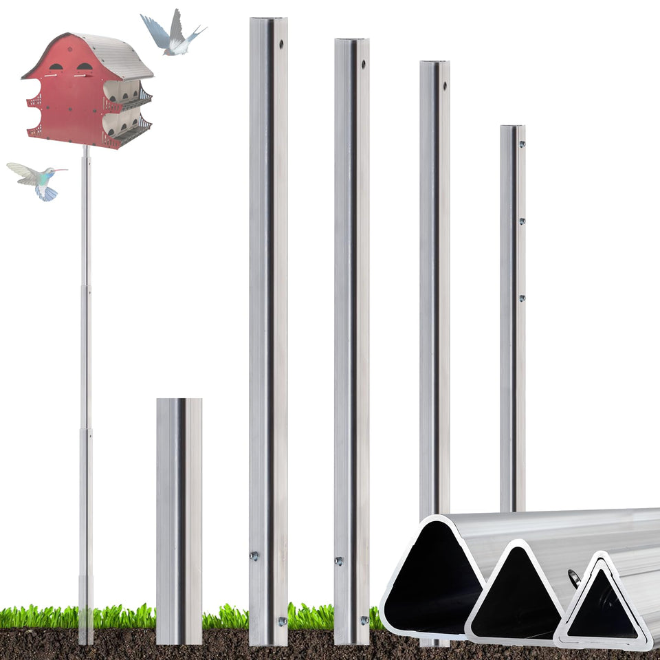 AirVows 15ft pole installed supports purple martin housing in windy conditions
