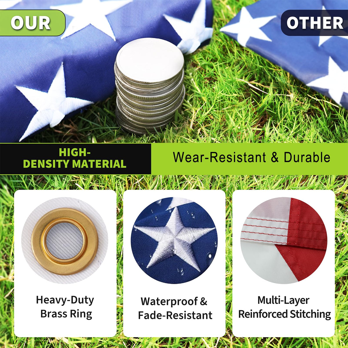 AirVows 6061-T6 aluminum delivers high-strength, wind-resistant performance.