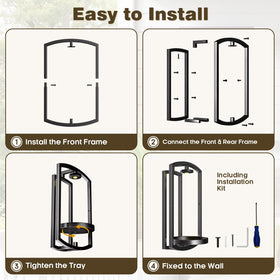 Aisdan indoor outdoor ready wall planter with durable finish resists dust and water.