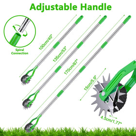 Aishkimo Edger blade closeup shows chrome durability for sharp trims.