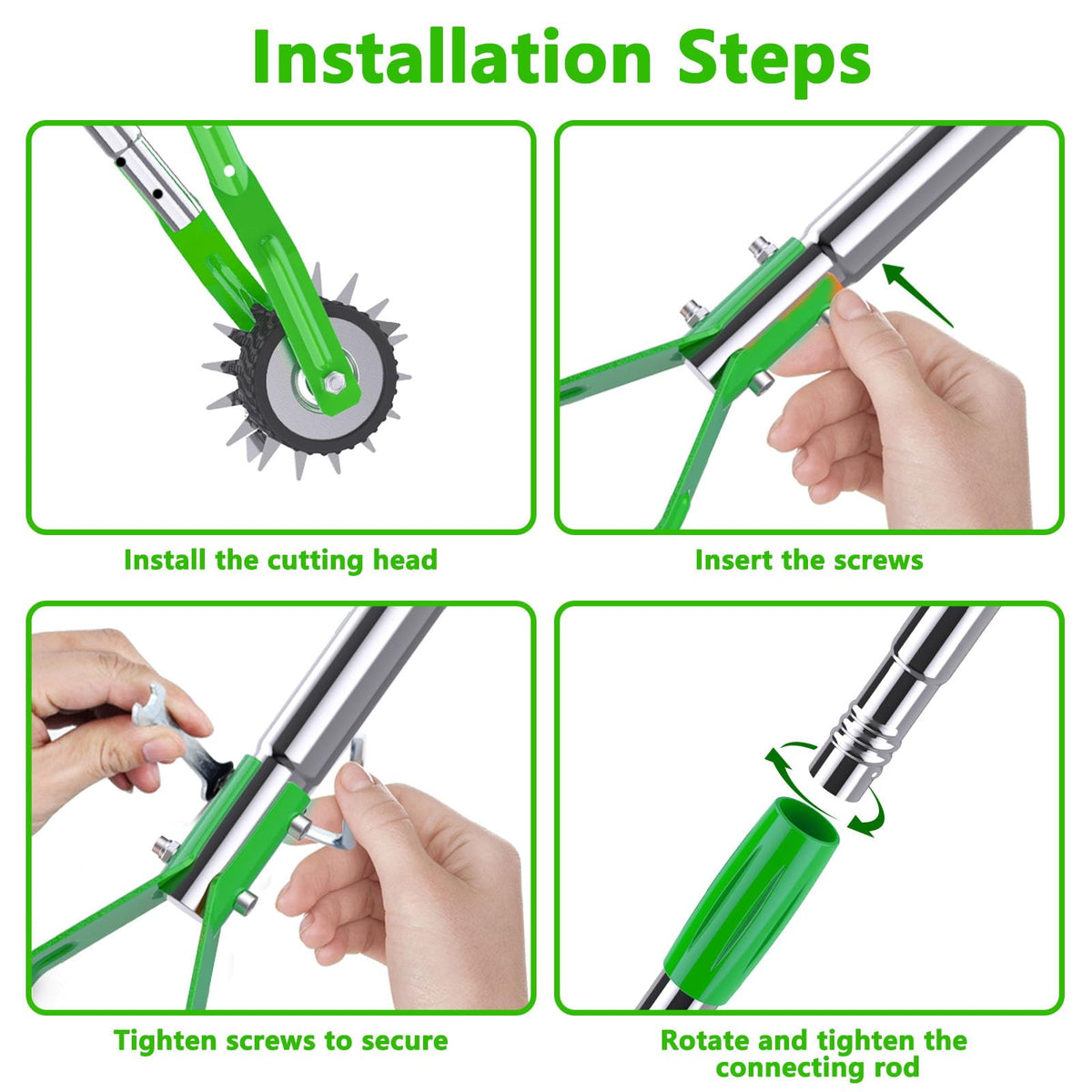 Aishkimo Edger eco friendly manual trimming without cords or fumes.