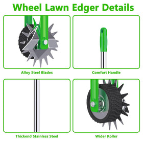 Aishkimo Edger handle adjustable with three heights for comfort.