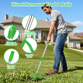 Aishkimo 50-inch handle extended for comfortable gardening