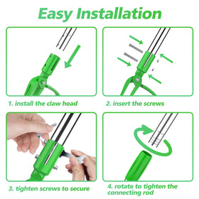 Aishkimo weed puller storage with hanging hole for tidy sheds