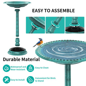 AISITIN 20-inch bowl provides space for multiple birds to drink