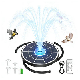 AISITIN 6.5W solar glass fountain with durable panels for reliable outdoor operation.