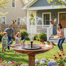AISITIN six-nozzle spray variety adds dynamic water display to ponds.