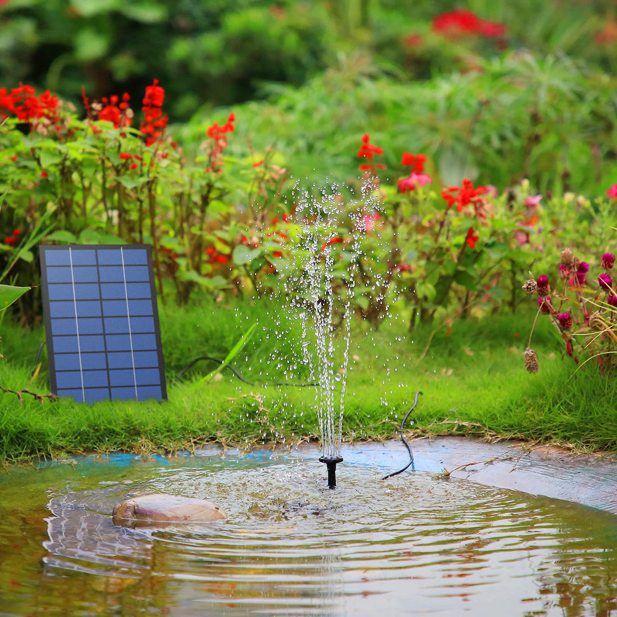 AISITIN six-nozzle kit offering varied water jet styles for dynamic garden displays.