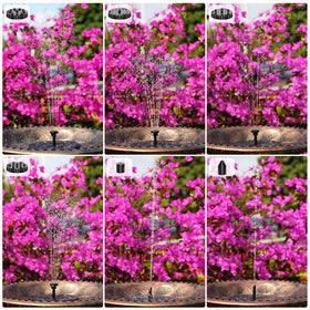 AISITIN bird-attracting fountain adds life to birdbaths and outdoor water features.
