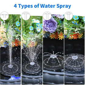 AISITIN bird bath fountain in action creates gentle water movement