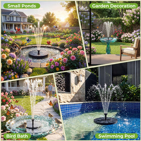 AISITIN bird bath fountain adds movement and gentle aeration to ponds.